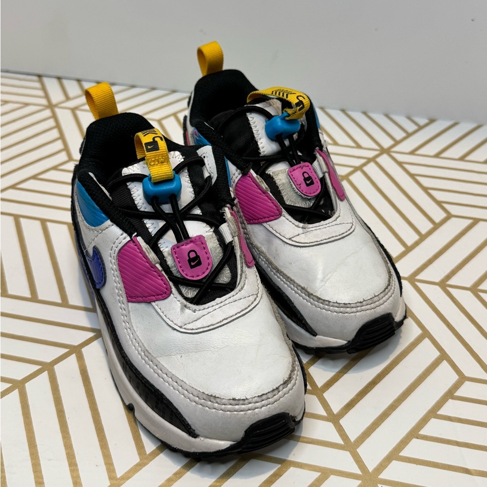 Kids' White and Pink Sneakers